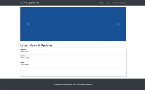 php dynamic site cms  logug codester