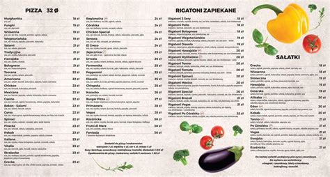 Carta De Pizzeria VEGAS Pietrowice Wielkie