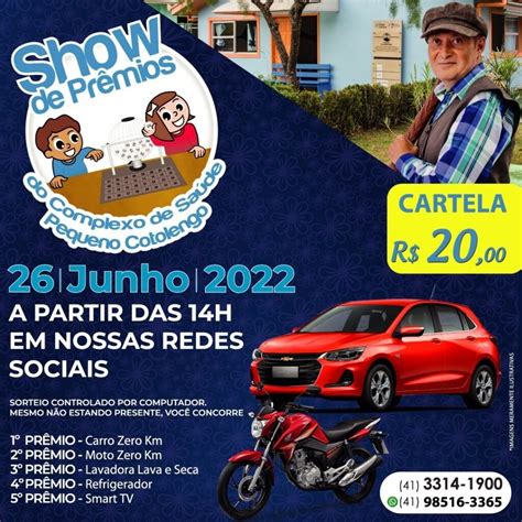 Pequeno Cotolengo promove sorteio premiação de carro e moto