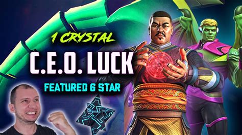 1 Crystal Ceo Luck Featured 6 Star Opening Mcoc Youtube