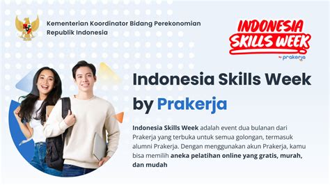 Indonesia Skills Week By Prakerja Prakerja Go Id