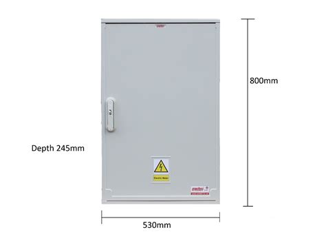 GRP Electric Meter Box Enclosure W530 X H800 X D245 Mm Kiosk Cabinet