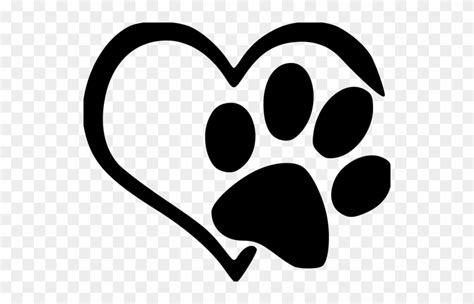 Heart Dog Paw File Size - Dog Paw Heart - Free Transparent PNG Clipart ...