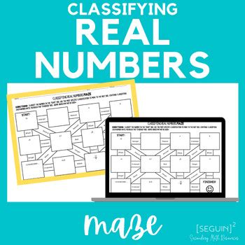 Classifying Real Numbers Maze Activity By SeguinSquared TPT