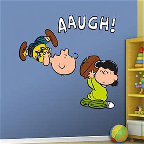 Lucy Pulls Football From Charlie Brown Wall Decal | Shop Fathead® for ...