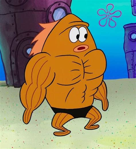 TIL that the muscular fish found frequently in Spongebob is actually ...