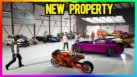 GTA Online NEW Property The VINEWOOD CAR Club GTA 5 Online San