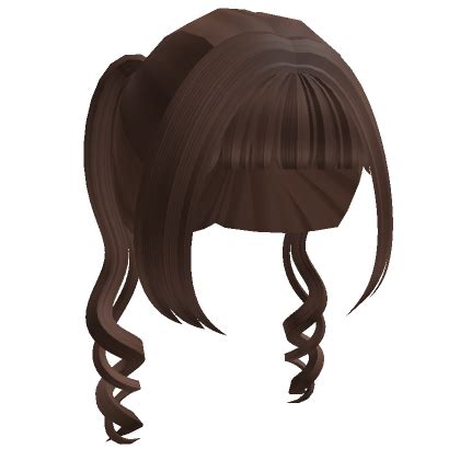 Curled Flowey Pigtails Brown S Code Price Rblxtrade