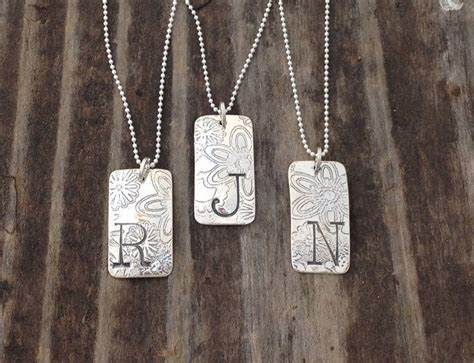 Sterling Silver Initial Necklace — Laughing Raven Design