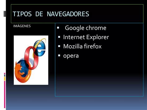 Tipos De Navegadores Diego Ppt