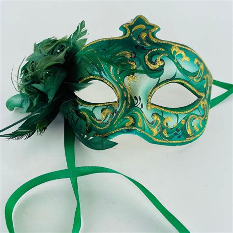 Traditional Venetian Carnival Mask Handcrafted Papier Mache Columbina