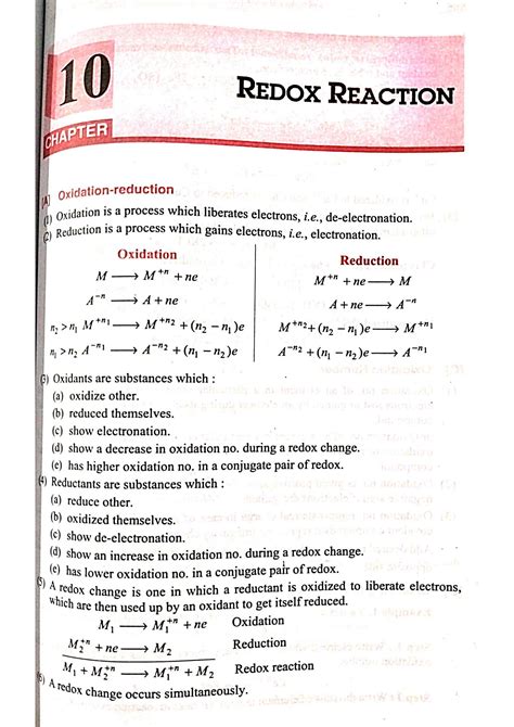 SOLUTION: Redox reaction concept and examples - Studypool