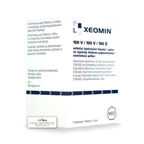 Xeomin® 100u German Peak Medical Wholesale