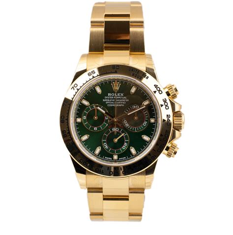 Rolex Cosmograph Daytona John Mayer Green Dial 18kt Gold Men S Watch