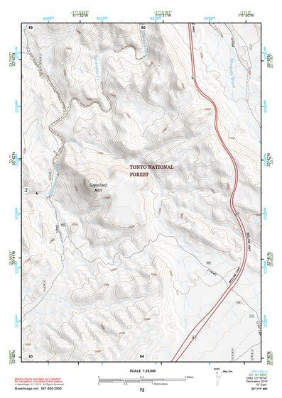 33111nw Theodore Roosevelt Lake Topo Bundle Map By Baseimage Publishing