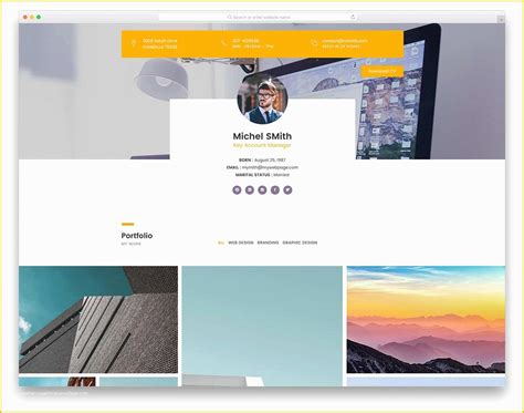 Free Portfolio Website Templates Of 28 Free Portfolio Website Templates ...