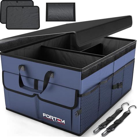 FORTEM Car Trunk Organizer Collapsible Multi Compartment Car Organizer