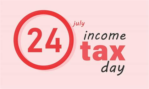 income tax day. background, banner, card, poster, template. Vector ...