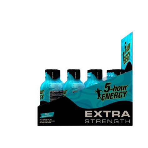 5 Hour Energy Extra Strength Blue Raspberry Energy Shots 12 Ct 193 Fl Oz Kroger