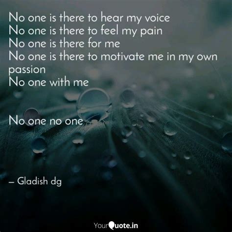 No One There For Me Quotes