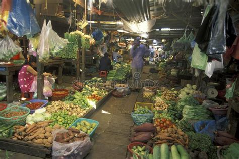 Cambodia Phnom Penh Central Market Food Editorial Stock Image Image