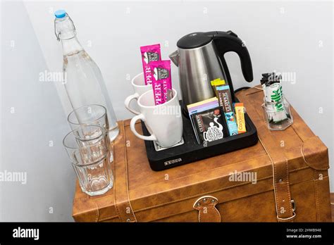 Complimentary drinks in a bed and breakfast Stock Photo - Alamy