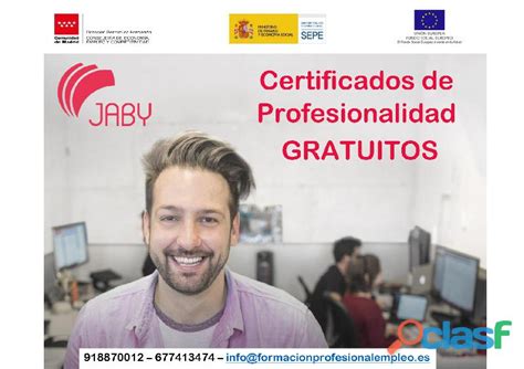 Certificados De Profesionalidad Gratuitos En Espa A Clasf Formacion Y