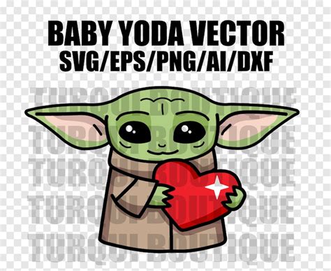 Baby Yoda Valentine S Day Svg Png Ai Vector Digital File Etsy