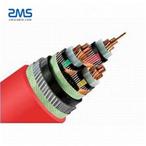 34 5kv Underground Xlpe Insulation Pvc Sheath Copper Wire Shield Swa Medium Voltage Copper Cable