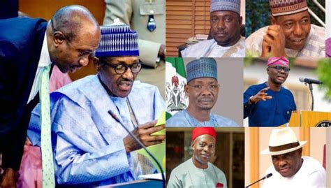 Buhari Meets Emefiele Governors Over New Naira Notes Scarcity