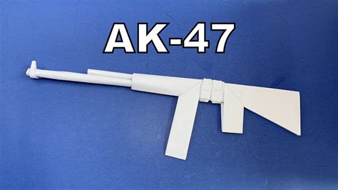 Paper Gun Kalashnikov AK47 How To Make Paper Gun Kalashnikov AK47