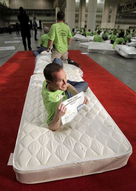 World Record Largest Human Mattress Dominoes