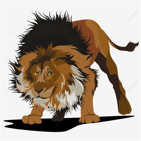 Lion Graphics PNG Picture, Lion Vector Graphic Illustration, Lion, Lion ...