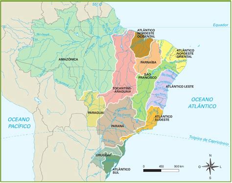 Mapa Das Bacias Hidrograficas Do Brasil Revoeduca