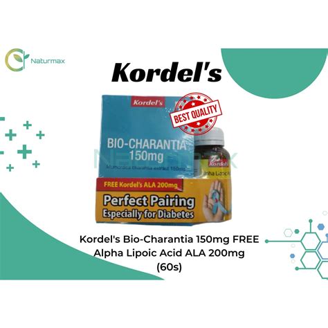 ready stock kordels bio charantia mg  alpha lipoic acid ala
