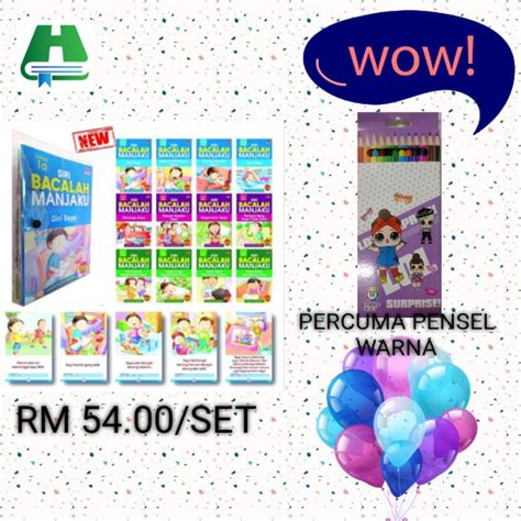 SIRI BACALAH MANJAKU RM 54 00 PERCUMA PENSEL WARNA Shopee Malaysia