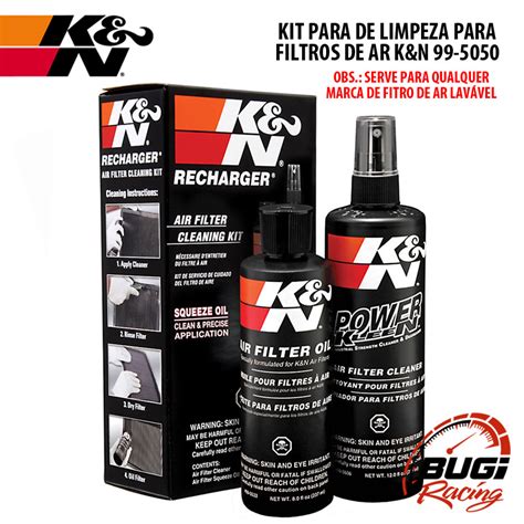 Kit Limpeza K N Para Filtro Ar Esportivo Lav Vel Bmc Ou K N Bugi