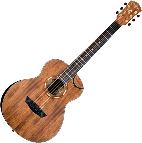 Washburn Wcgm K D Comfort Series G Mini Koa String Rh Cutaway