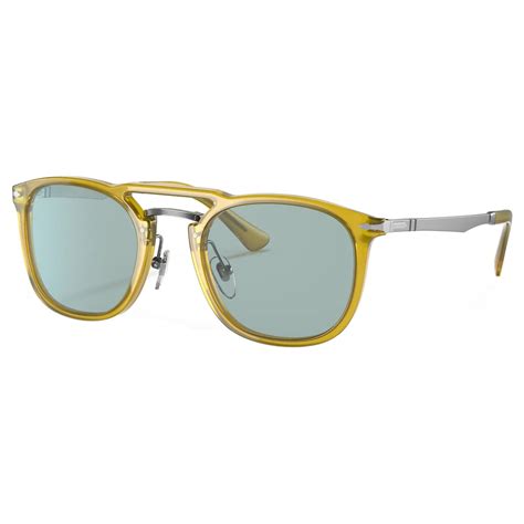 Persol Po3265s Honey Antique Blue Sunglasses Persol Eyewear