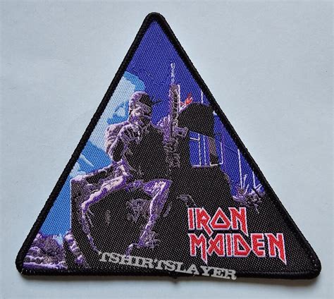 Iron Maiden 2 Minutes 2 Midnight Triangle Patch Black Border