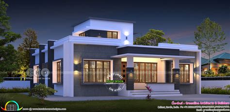 Modern Flat Roof House Design Plans Roof Flat House Single Story