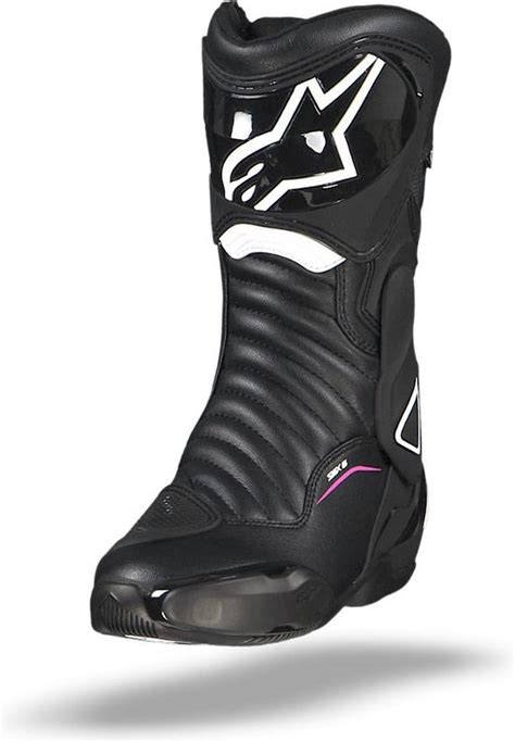 Alpinestars Stella Smx 6 V2 Drystar Black White Fuchsia Motorcycle Boots 38