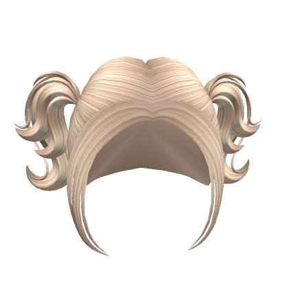 Curly Holiday Pigtails In Blonde Roblox