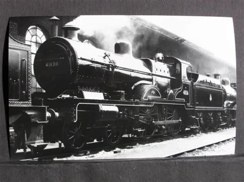 Railway Photograph Br 4 4 0 Steam Locomotive 41136 Ex Lms 1136