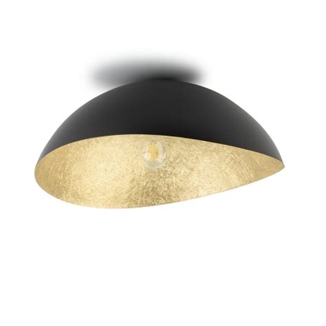 Lampa sufitowa Solaris S plafon czarny złoty Sigma