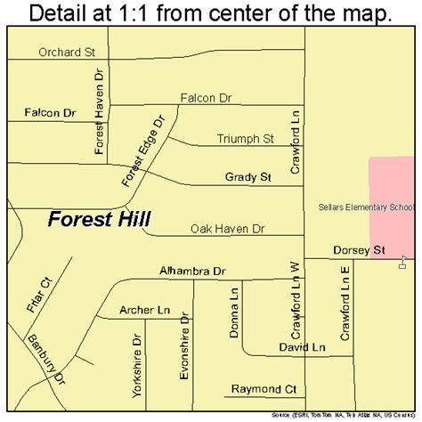 Forest Hill Texas Street Map 4826544