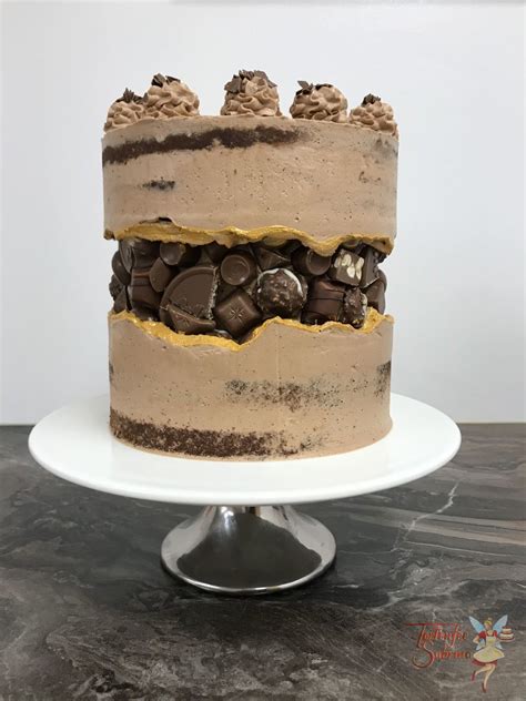 Naked Cake Fault Line Cake Mit S Igkeiten Tortenfee Sabrina