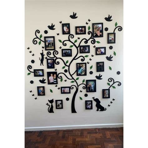 Rvore Em Mdf Pintado Geneal Gica Molduras Decora O Fotos Quadro