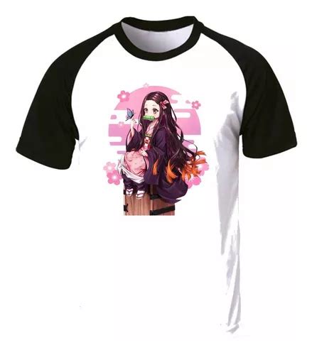 Remera Ranglan Demon Slayer Nezuko Sentado Anime Mercadolibre