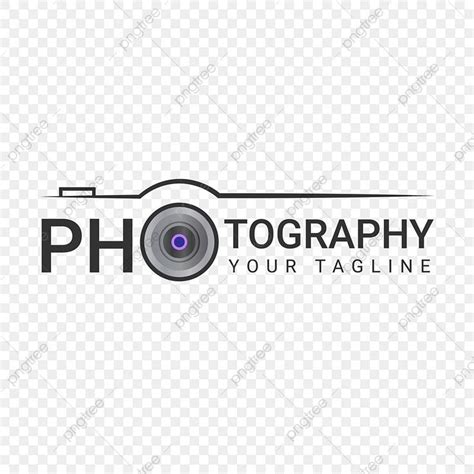 A Camera Logo With The Words Photography On It And An Image Of A Lens